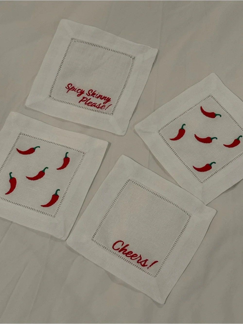 Spicy Skinny Cocktail Napkins